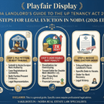 Legal eviction process flowchart for landlords in Noida 2026 under UP Tenancy Act 2021